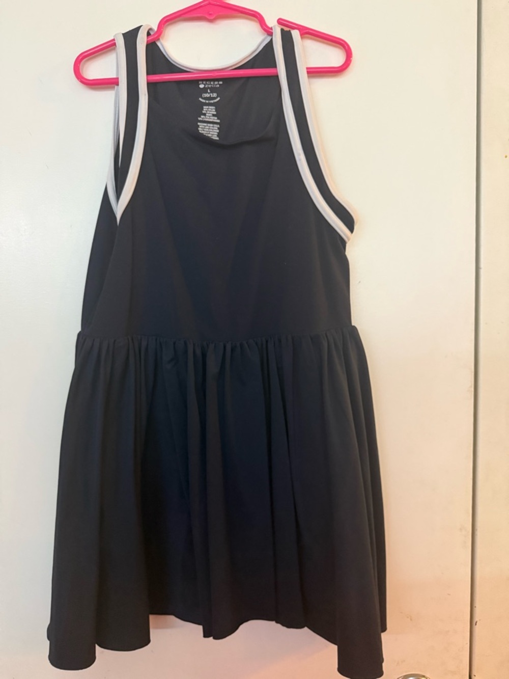 Zella Girl Navy Tennis Dress with White Trim